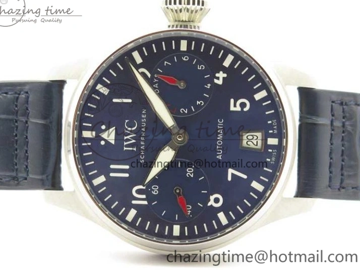 MIROTIME 0202 Supportive Big Pilot IW501008 “Boutique London” SS ZF Best Edition Blue Dial on Blue Leather Strap A 7106